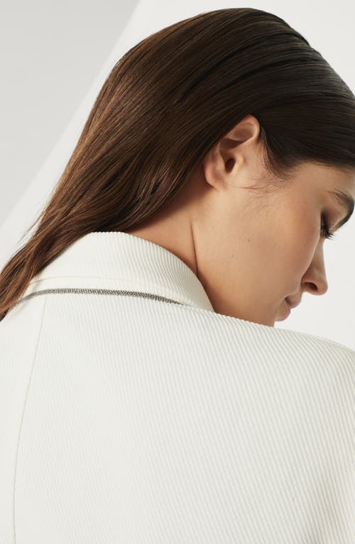 Brunello Cucinelli Cavalry Blazer With Monili In Panama