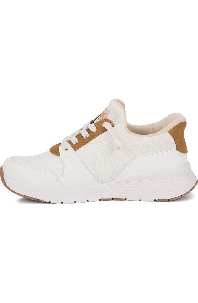 DREW Bobbie Lace-up Sneaker, Alternate, color, White Suede Combo