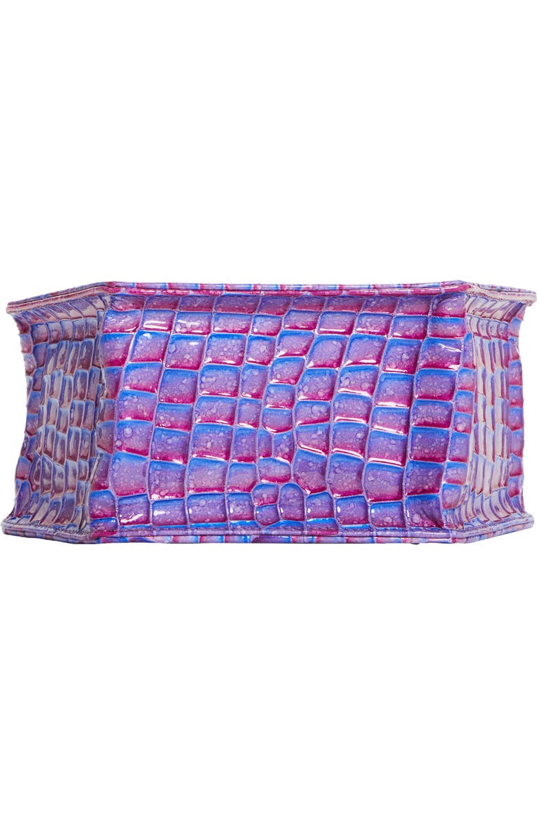 Anima Iris Zuri Croc Embossed Leather Top Handle Bag, Alternate, color,