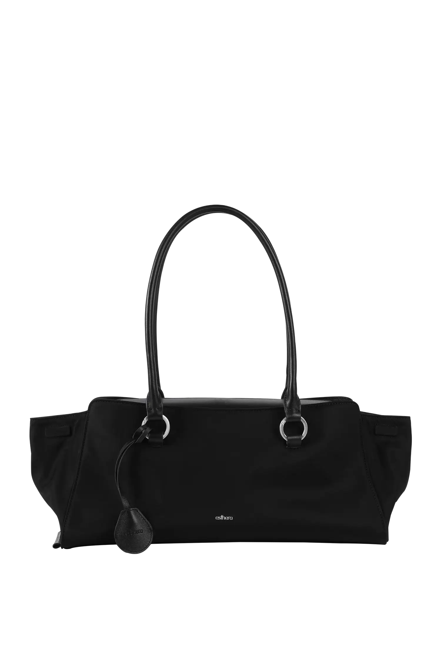Esthera 5PM Nylon Shoulder Bag, Alternate, color, Black