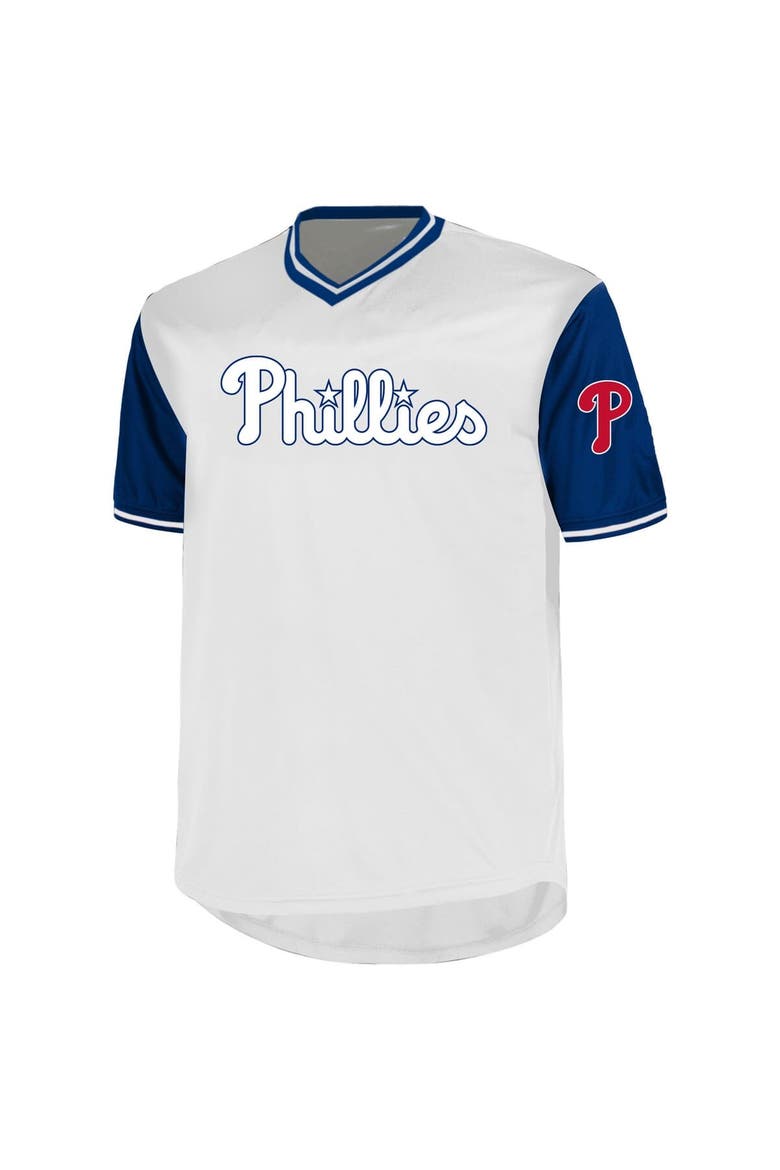 Men's Profile Bryce Harper White Philadelphia Phillies Big & Tall Name & Number Birdeye V-Neck T-Shirt, Alternate, color, White
