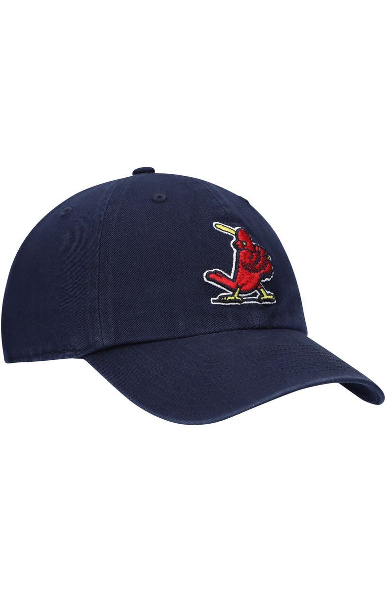 '47 Men's '47 Navy St. Louis Cardinals Logo Cooperstown Collection Clean Up Adjustable Hat, Alternate, color, Navy