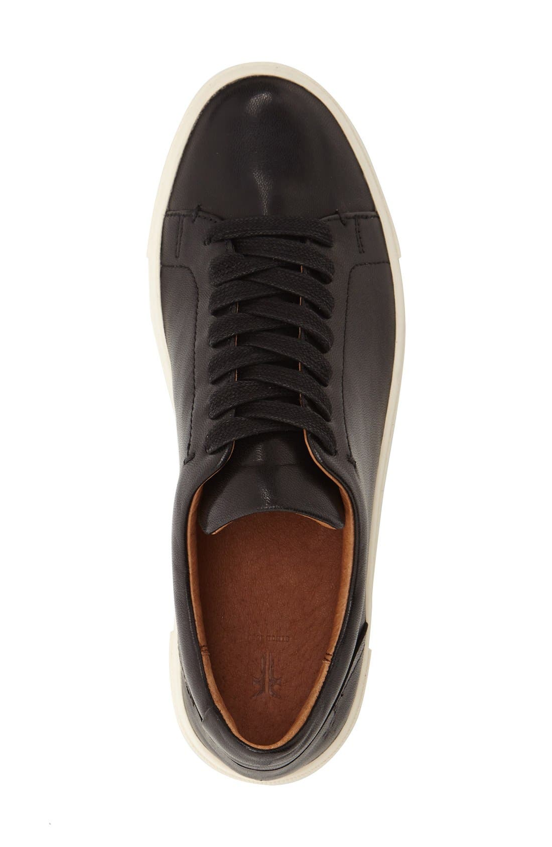 Ivy Low Top Sneaker, Alternate, color, BLACK LEATHER
