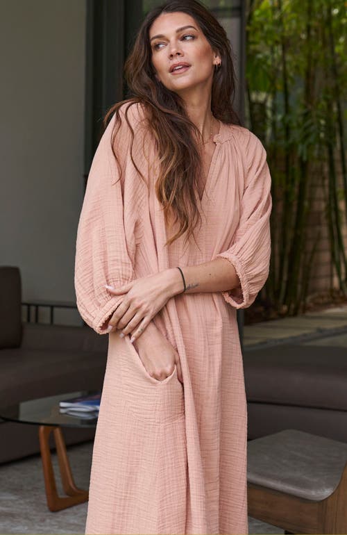 Ocean + Main Ocean+main Gauze Dress With Pockets In Sedona