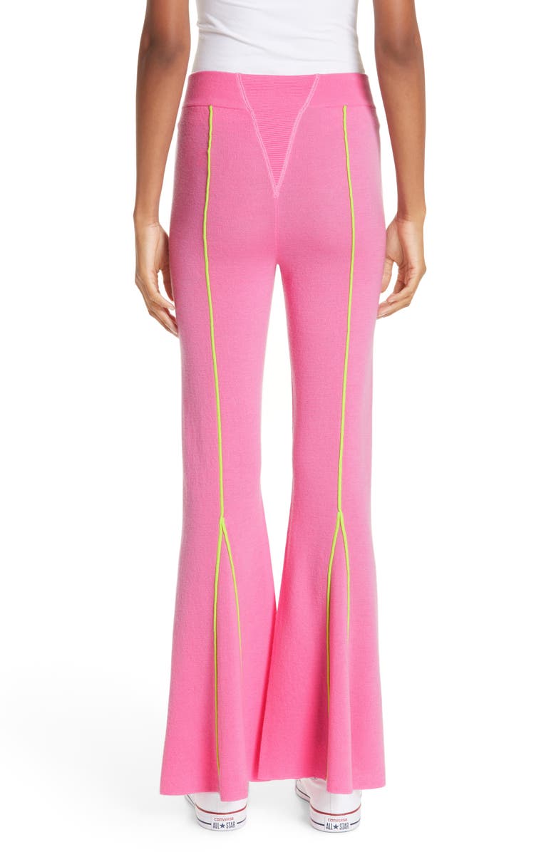 Victor Glemaud Knitted Flare Wool Pants, Alternate, color, 