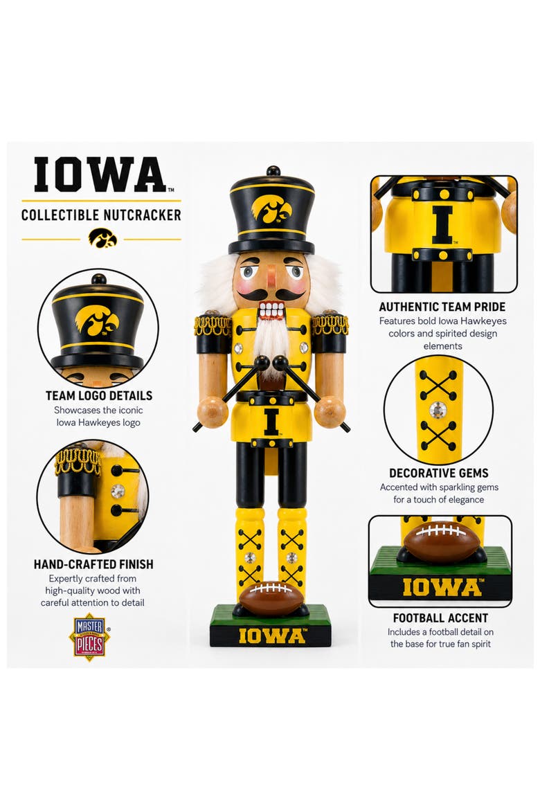 Iowa Hawkeyes Collectible Nutcracker, Alternate, color, Multicolor