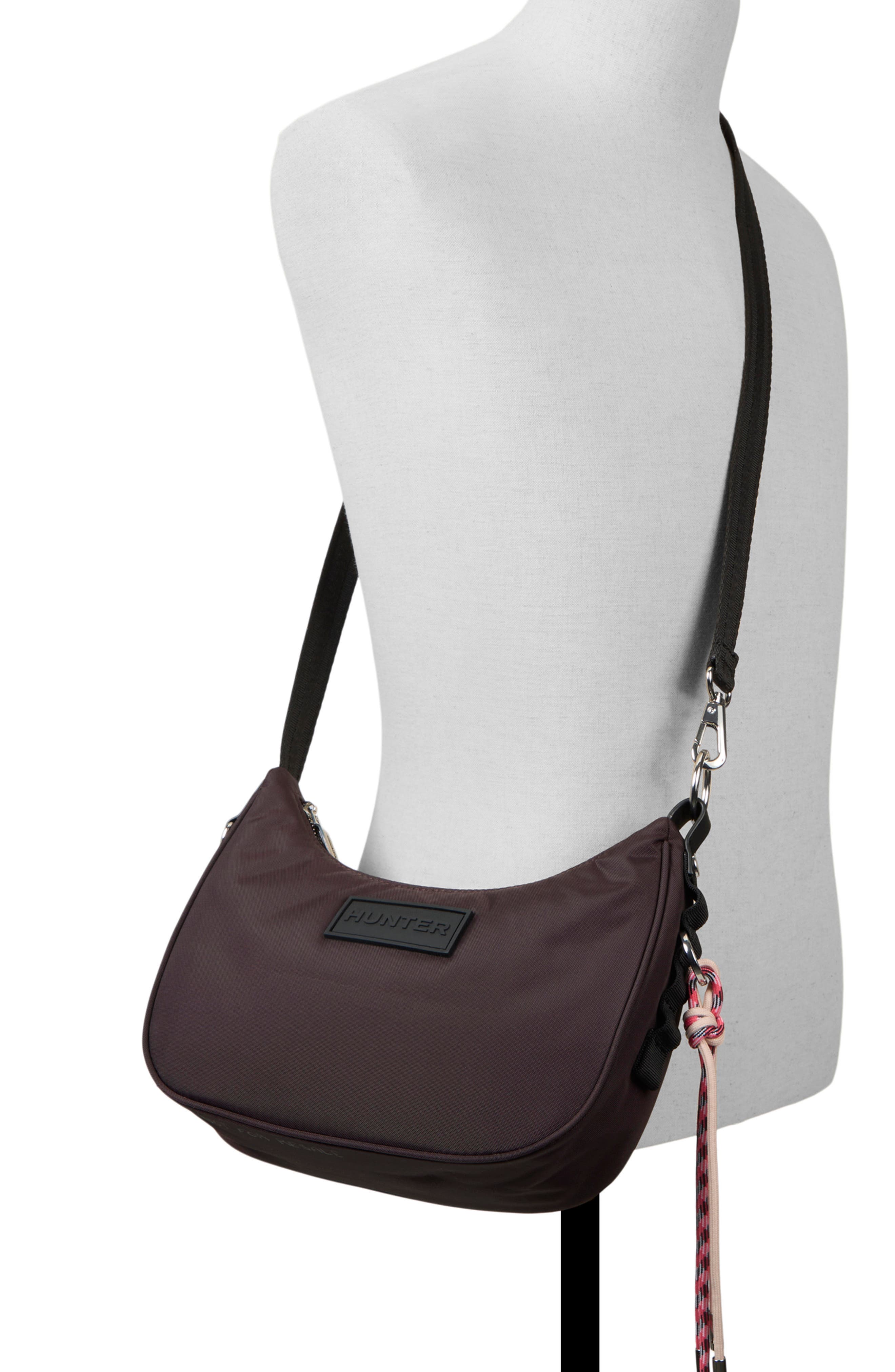 Hunter Loop Back Crossbody Bag, Alternate, color, Brown