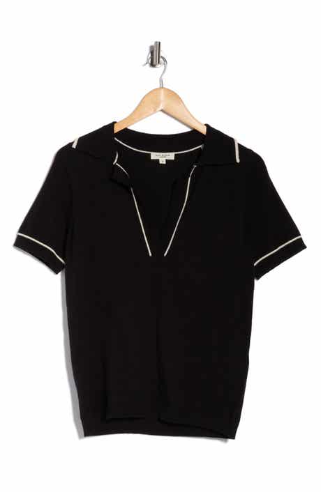 MAX STUDIO Johnny Collar Polo Sweater