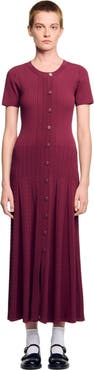 SANDRO Knit maxi dress