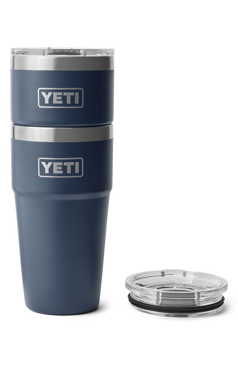YETI Rambler 20-Ounce Stackable Cup, Alternate, color, Navy