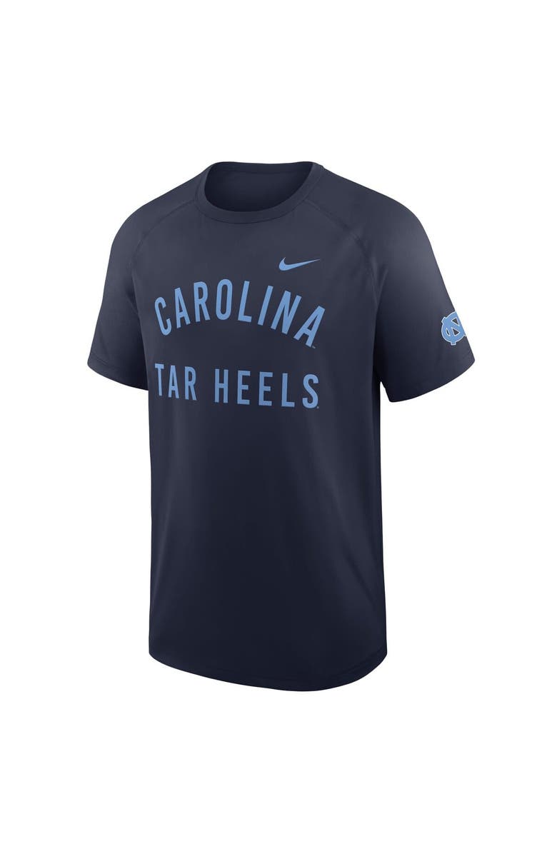 Nike Men's Nike Navy North Carolina Tar Heels Ready Raglan Premium Performance T-Shirt, Alternate, color, Navy