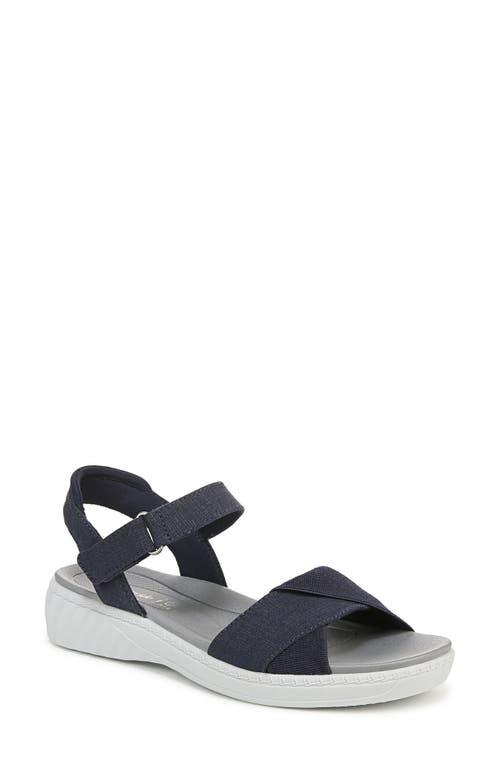 Bzees Women's Lane Washable Open Round Toe Strappy Sandals In Navy