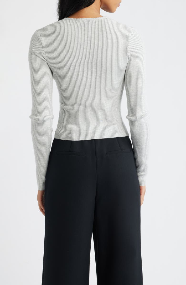 Princess Polly Suzu Rib Cardigan, Alternate, color, Grey