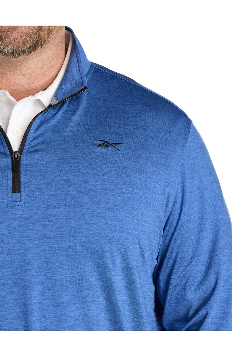Reebok Big
Tall 1/4-Zip Performance Pullover, Alternate, color, Twilight Blue Heath