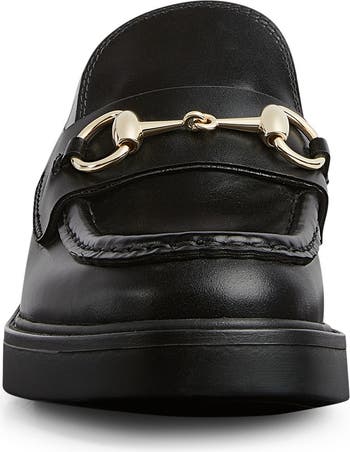 【GUCCI】RUG SOLE HORSEBIT LOAFERS Gucci Black Leather Lug Sole Horsebit Loafers Men's Size 7