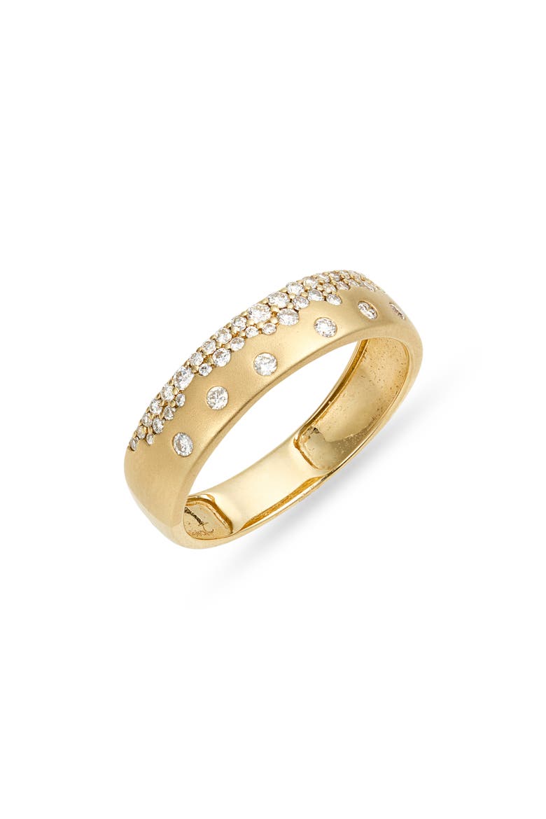 14k Gold Diamond Band Ring, Main, color, YELLOW GOLD