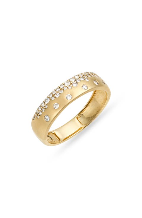 14k Gold Diamond Band Ring