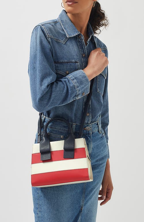 Radley London Finch Lane Leather Stripe Tote Bag In Chalk