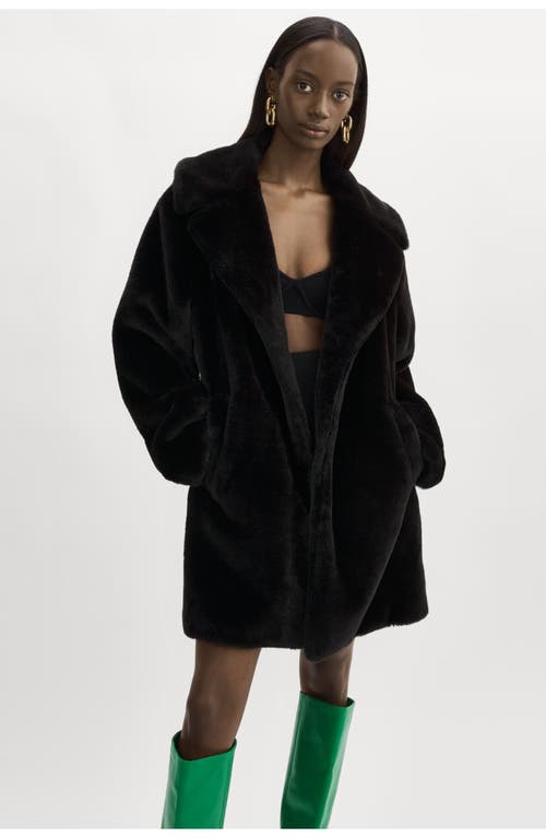 Lamarque Linnea | Faux Fur Coat In Black