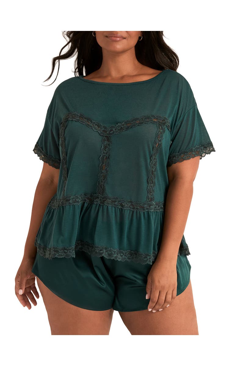 Adore Me Patrice Pajama Set, Main, color, Dark Green