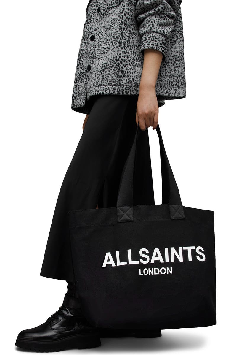 AllSaints Ali Canvas Tote, Alternate, color,