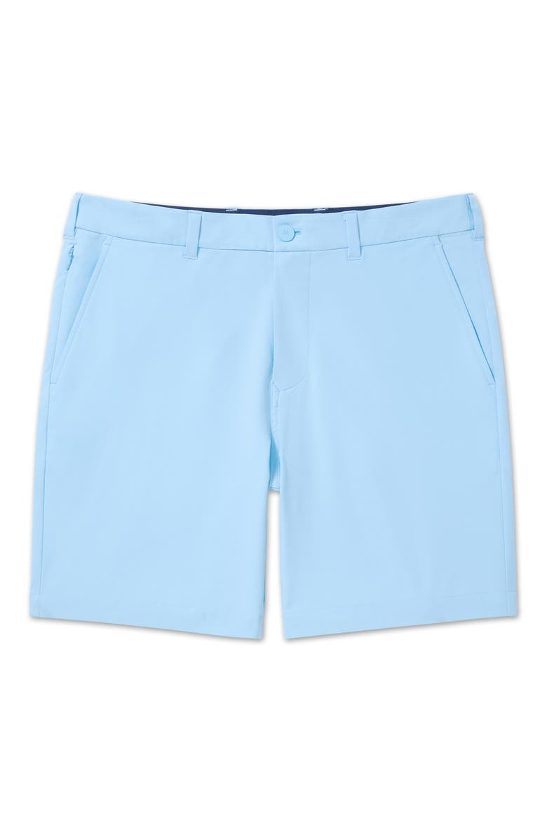 Helmsman Flat Front Performance Golf Shorts, Alternate, color, CLOUD BLUE