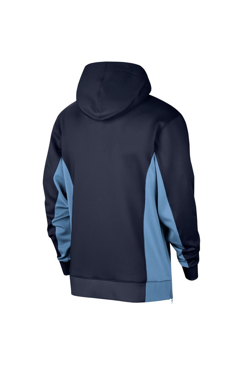 Men's Nike Navy Memphis Grizzlies 2023/24 Authentic Showtime Full-Zip Hoodie, Alternate, color, Navy