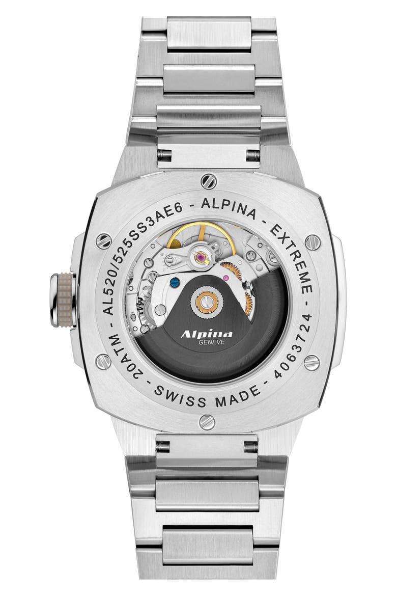 Alpiner Extreme Automatic Bracelet Watch, 39mm, Alternate, color, SILVER-TONE