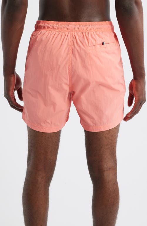Hugo Boss Boss Octopus Swim Trunks In Orange