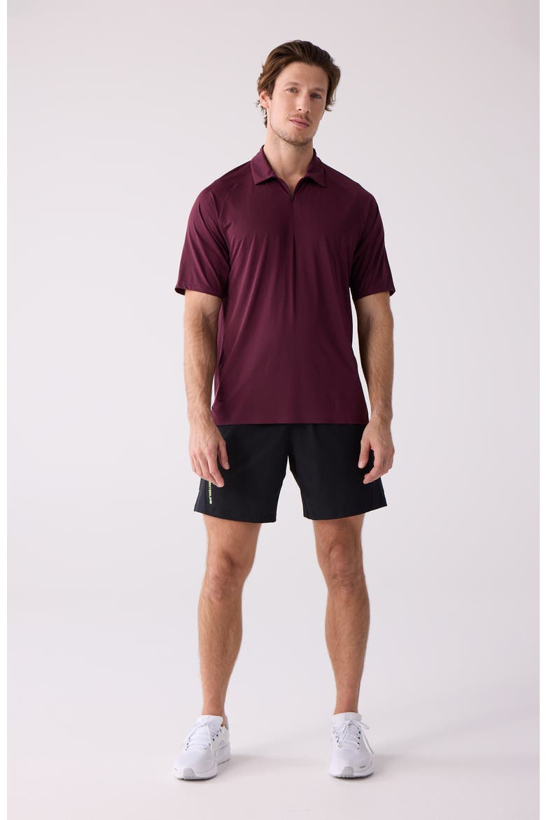 Men's AirLite Polo Shirt, Alternate, color, Dark Currant