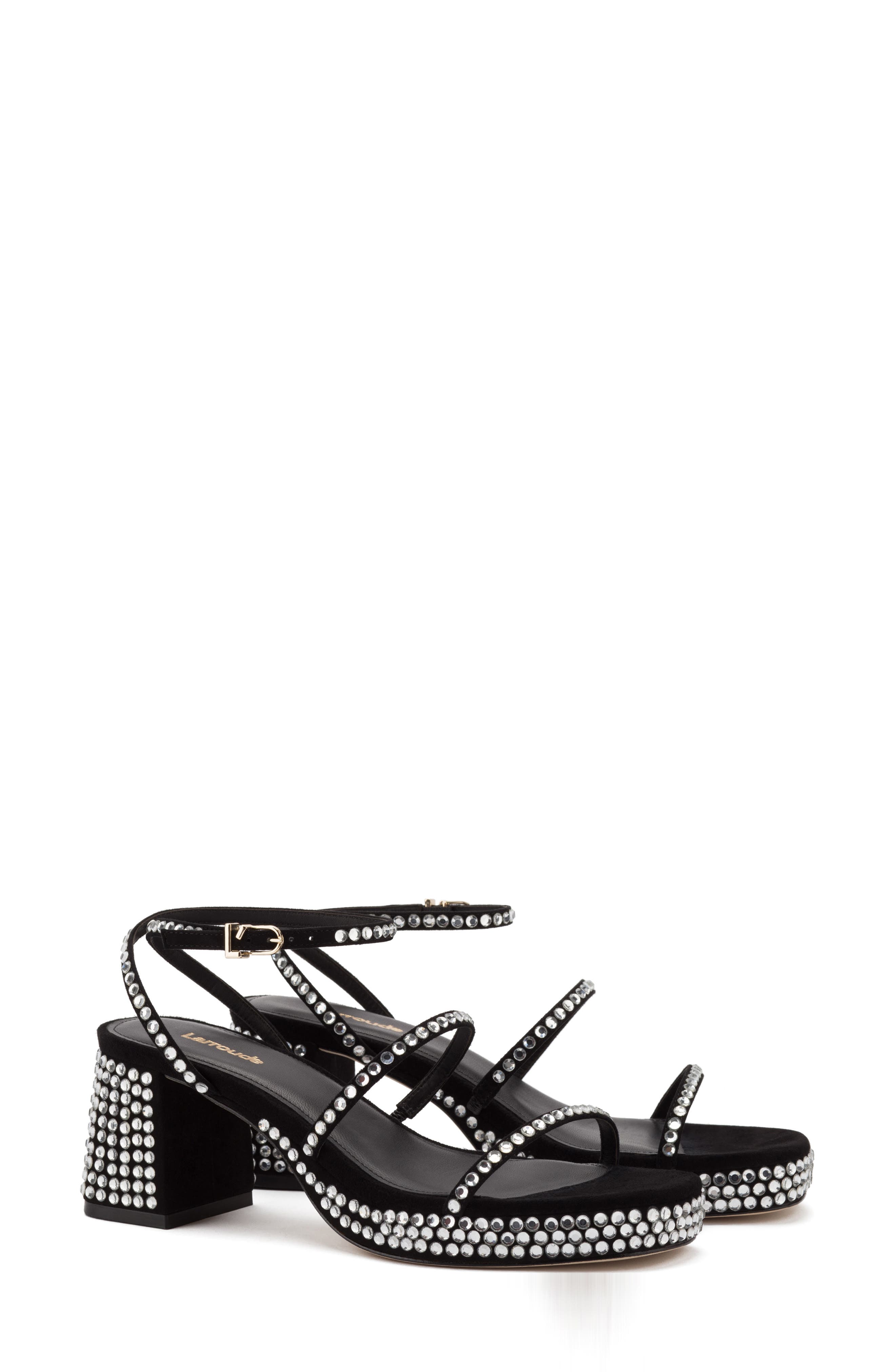 Larroudé Gio Block Heel Strappy Sandal, Main, color, 