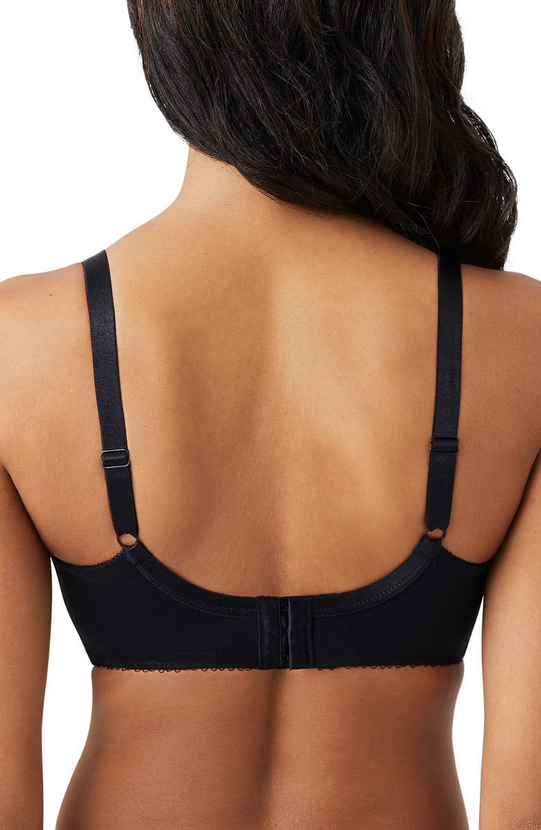 Wacoal Retro Chic Full Figure Underwire Bra, Alternate, color, Black