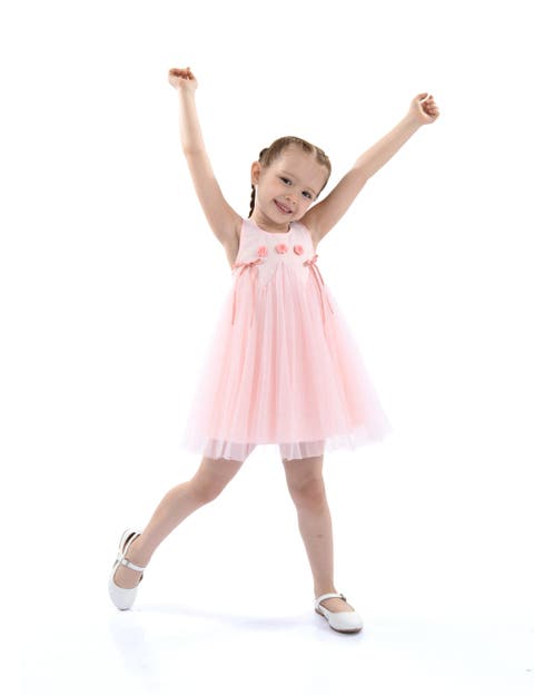 Rose Ribbon Dress (Toddler & Little Kid)