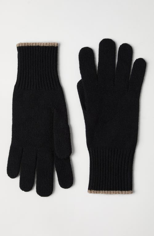 Brunello Cucinelli Knitted Cuffs In Black