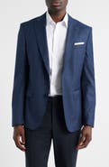 BOSS Hutson Slim Fit Plaid Wool Sport Coat