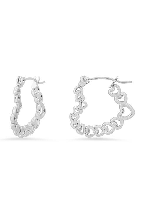 Heart Hoop Earrings