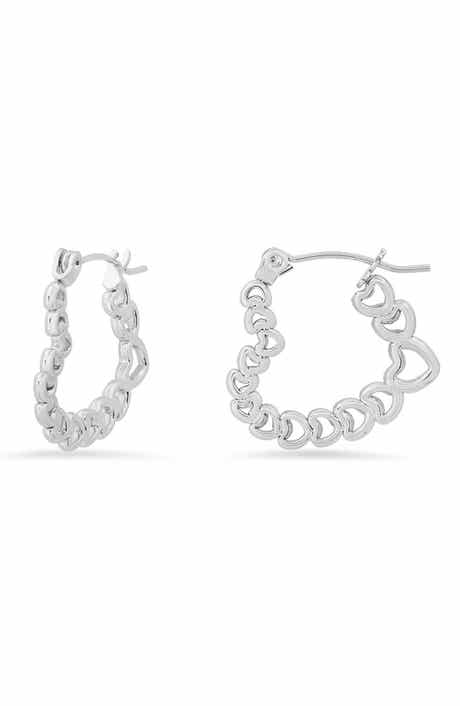 Heart Hoop Earrings