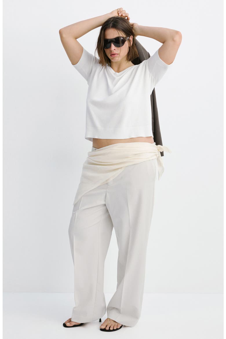 V-Neck Sweater, Alternate, color, WHITE