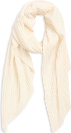 Rib Cashmere Travel Wrap