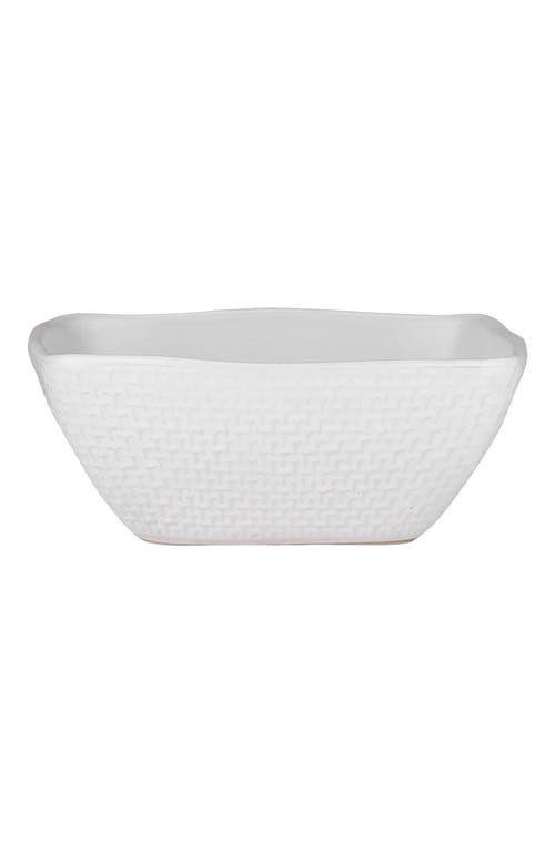 Stone Lain Olivia Stoneware 4-piece Bowl Set In White