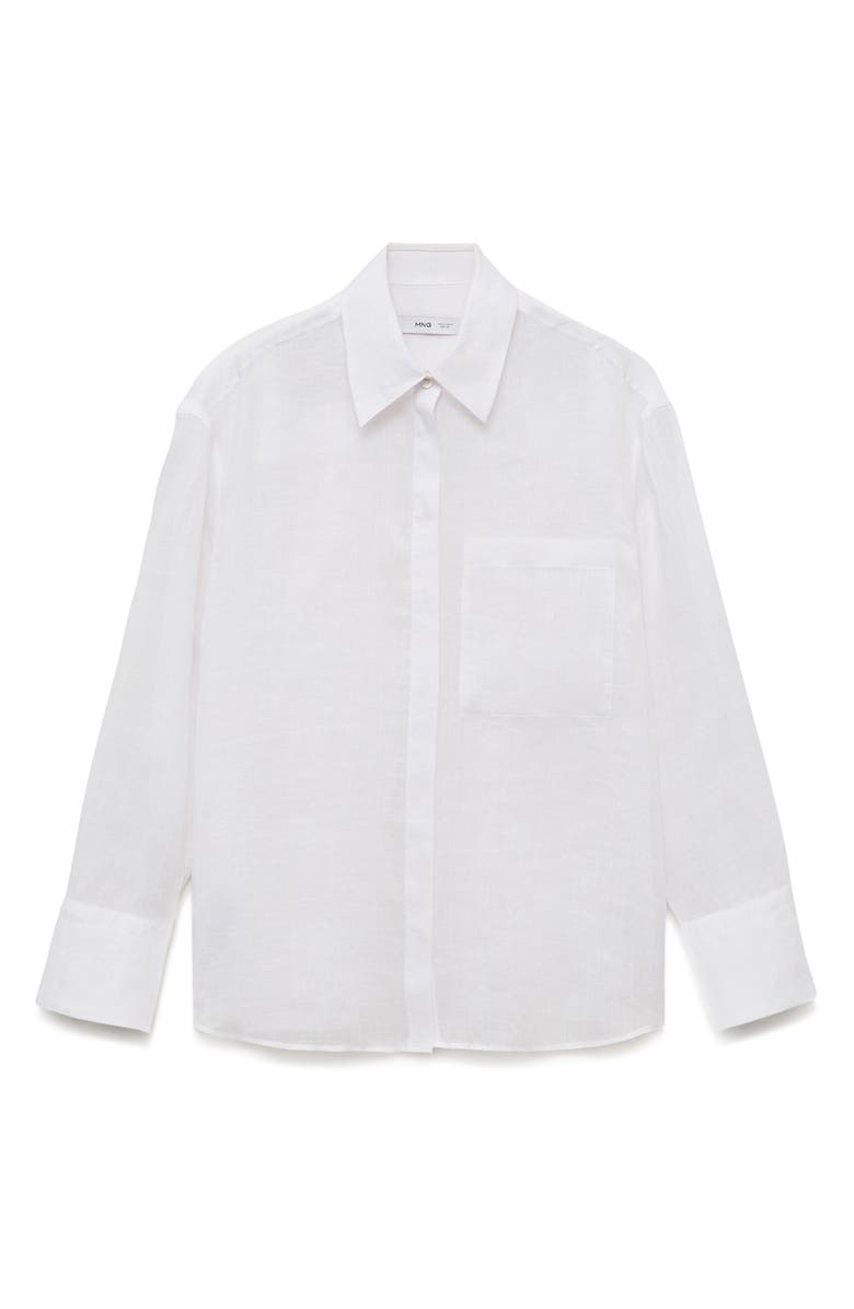 MANGO Chest Pocket Shirt, Main, color, 