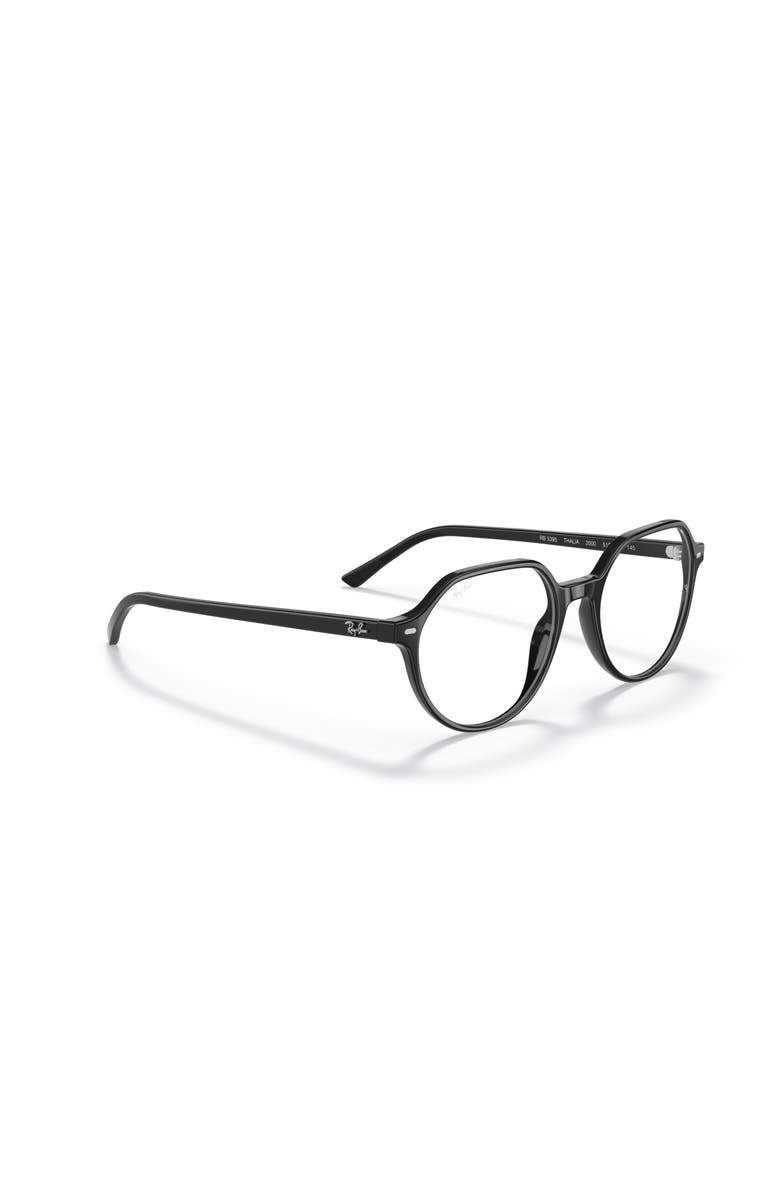 Ray-Ban 49mm Round optical glasses, Alternate, color, Black