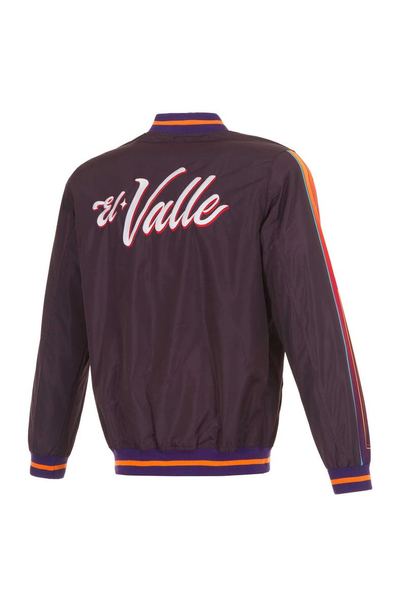 JH DESIGN Men's JH Design Purple Phoenix Suns 2023/24 City Edition Nylon Full-Zip Bomber Jacket, Alternate, color, 