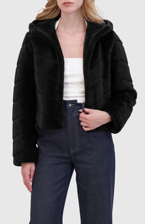 Fur-Free Mink (Faux Fur) Hooded Jacket