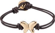 UNODE50 Double Strap Leather Bracelet