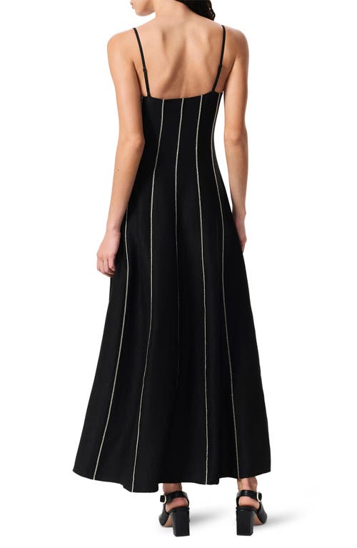Rag & Bone Kennedy Embellished Sleeveless Maxi Dress In Black