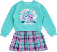 Disney Long Sleeve Plaid Dress