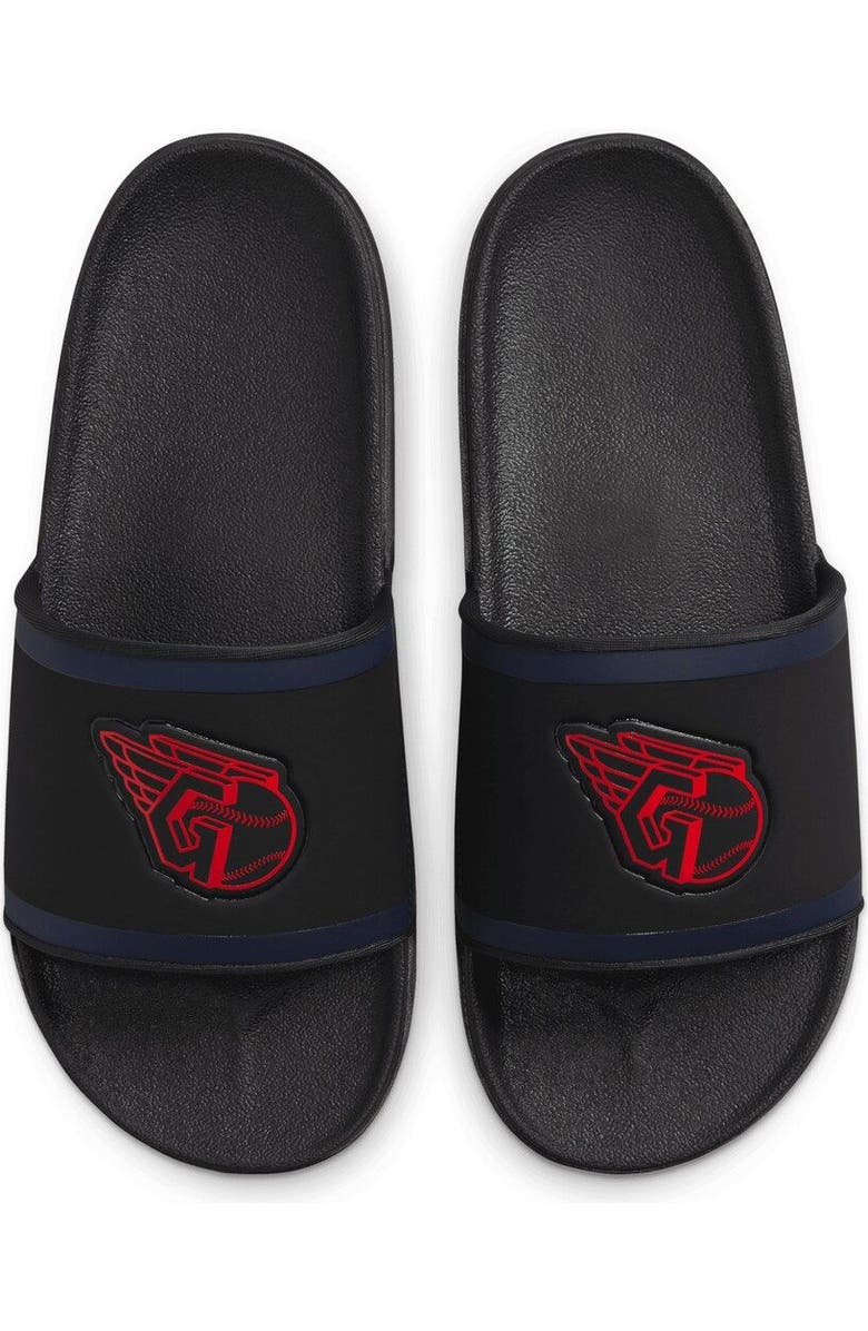 Nike Cleveland Guardians Off-Court Wordmark Slide Sandals, Main, color,
