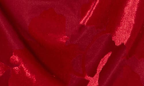 Afrm Los Angeles Gia Burnout Cowl Neck Tank In Red