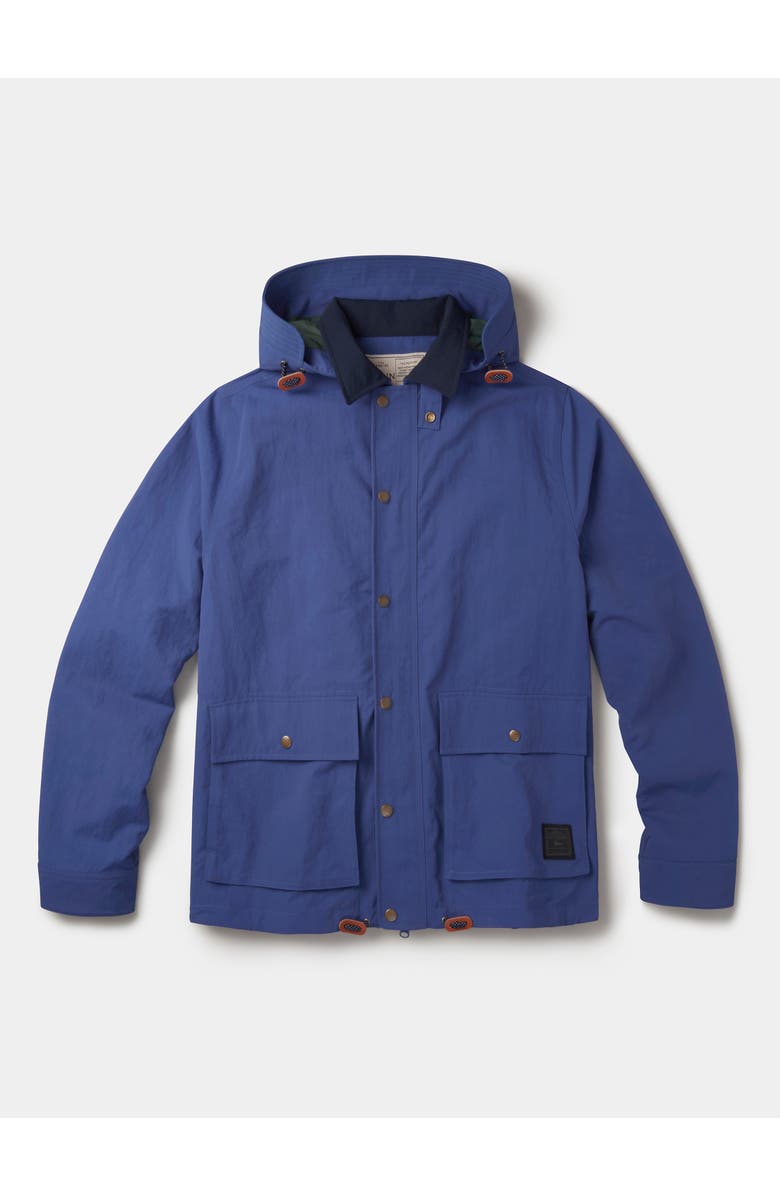 Aubin Eastwood Long Sleeve Hooded Rain Coat, Alternate, color, Blue